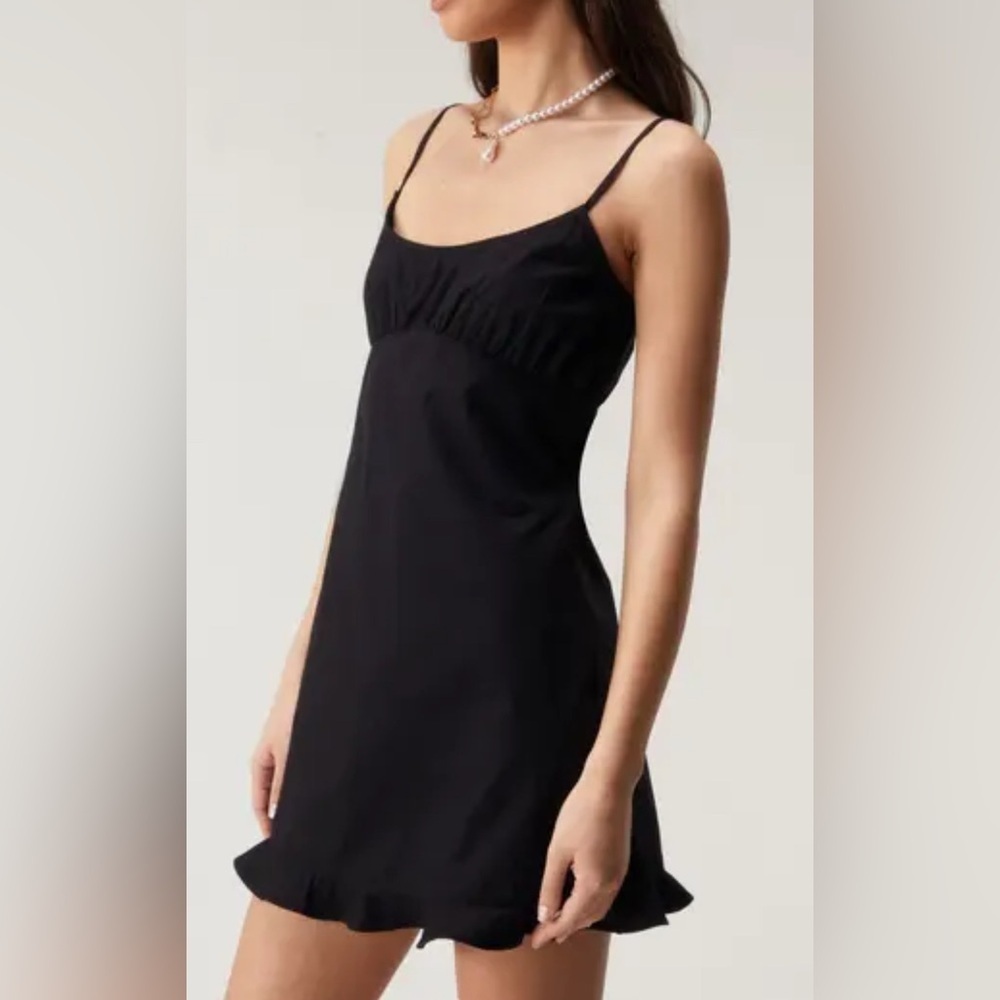 Nasty Gal Black Slip Dress